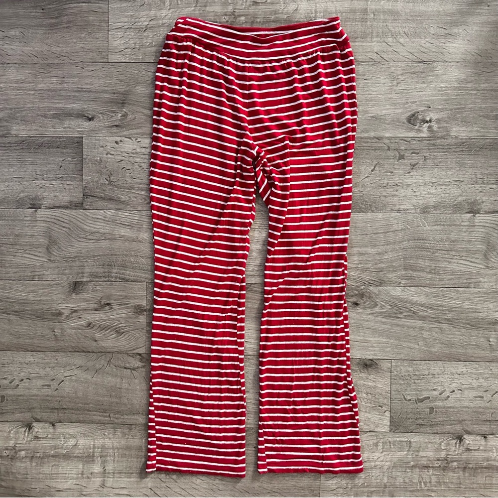 Ambrielle Red and White Striped Pants